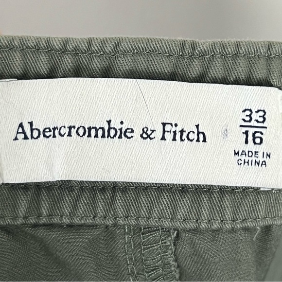 Abercrombie & Fitch Relaxed Cargo Fit Pant Size 16 Women’s Utility Cotton Green - Picture 9 of 14
